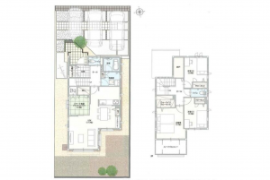 豊田市四郷町、中古一戸建ての間取り画像です