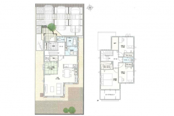 豊田市四郷町、中古一戸建ての間取り画像です