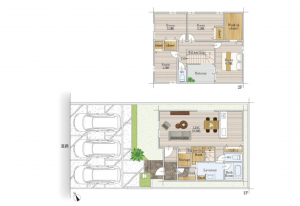 豊田市丸山町、新築一戸建ての間取り画像です
