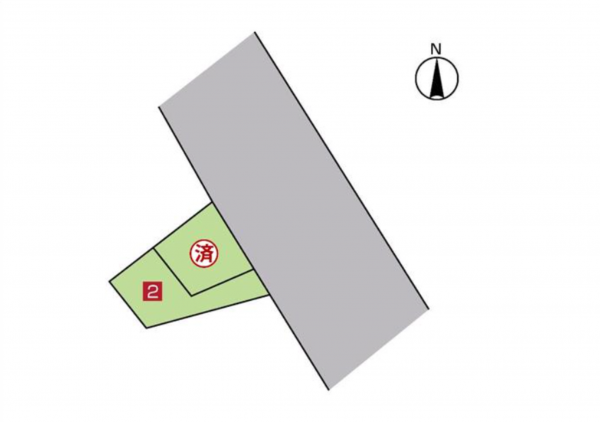 豊田市深田町、土地の間取り画像です