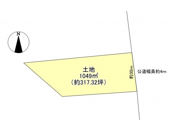 豊田市市木町、土地の間取り画像です