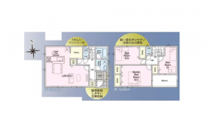 豊田市美里、新築一戸建ての間取り画像です