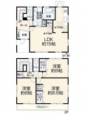 豊田市大林町、中古一戸建ての間取り画像です