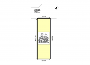 豊田市曙町、土地の間取り画像です