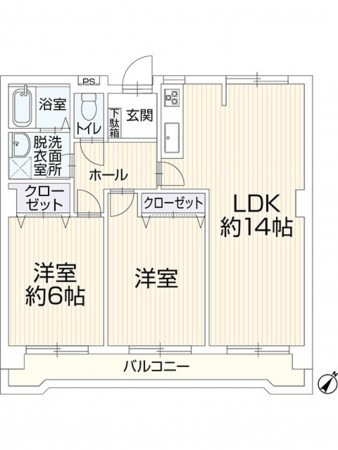 豊田市御幸本町、マンションの間取り画像です
