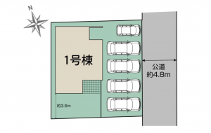 豊田市井上町、新築一戸建ての画像です