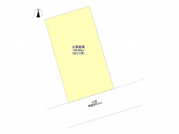 豊田市上原町、土地の間取り画像です