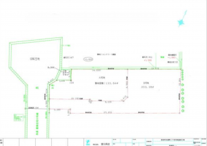 豊田市水源町、土地の間取り画像です