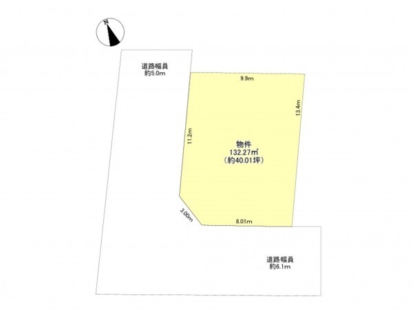 豊田市青木町、土地の間取り画像です