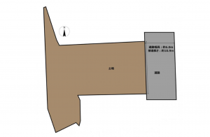 豊田市明和町、土地の間取り画像です