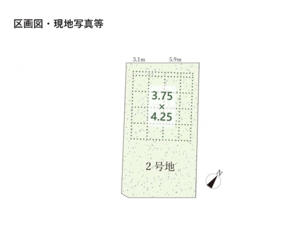 豊田市金谷町、土地の間取り画像です