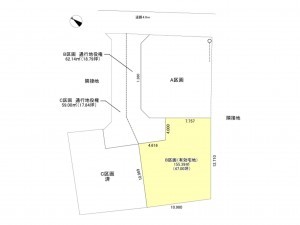 豊田市宝町、土地の間取り画像です