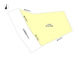 豊田市百々町、土地の間取り画像です