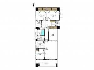 豊田市御幸本町、マンションの間取り画像です