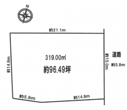 豊田市栄町、土地の間取り画像です