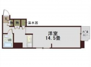 豊田市山之手、マンションの間取り画像です