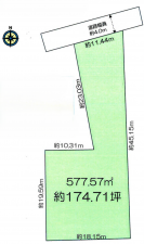 豊田市下市場町、土地の間取り画像です