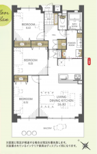 豊田市若林西町、マンションの間取り画像です