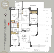 豊田市寿町、マンションの間取り画像です