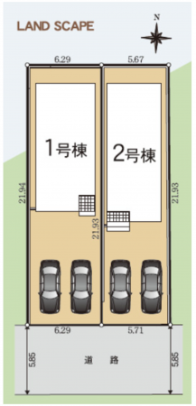 豊田市神池町、新築一戸建ての画像です