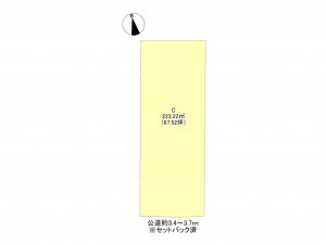 豊田市若林東町、土地の間取り画像です