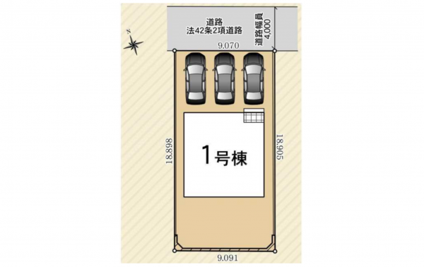 豊田市深田町、新築一戸建ての画像です