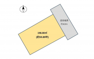 豊田市豊栄町、土地の間取り画像です