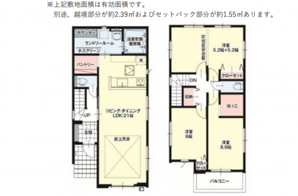 豊田市平戸橋町、新築一戸建ての間取り画像です