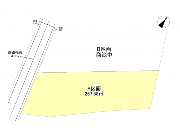 豊田市御船町、土地の間取り画像です