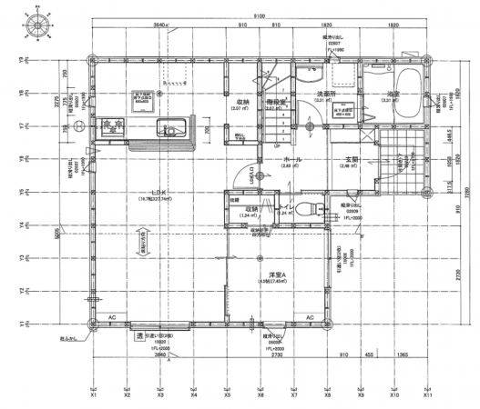 豊田市西中山町、新築一戸建ての間取り画像です