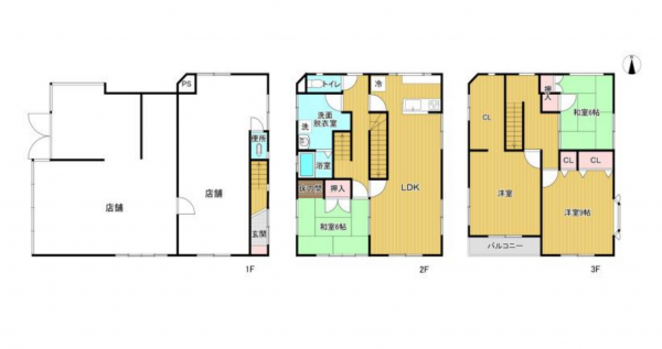 豊田市高上、中古一戸建ての間取り画像です