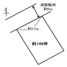豊田市豊栄町、土地の間取り画像です