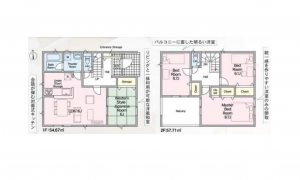 豊田市井上町、新築一戸建ての間取り画像です