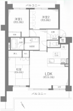 豊田市小坂町、マンションの間取り画像です