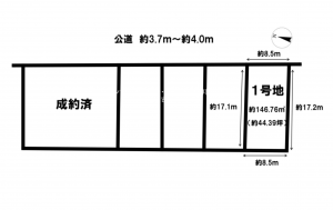 豊田市小川町、土地の間取り画像です
