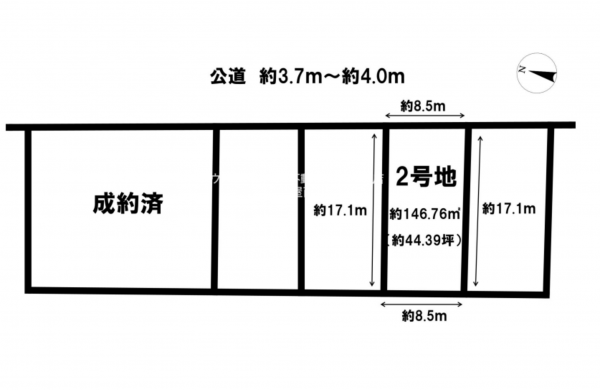 豊田市小川町、土地の間取り画像です