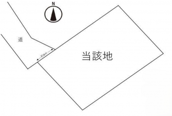 豊田市竹元町、土地の間取り画像です
