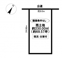 豊田市寿町、土地の間取り画像です
