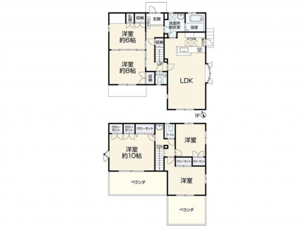 豊田市西中山町、中古一戸建ての間取り画像です