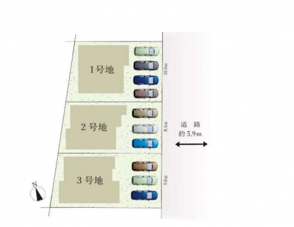 豊田市陣中町、新築一戸建ての画像です