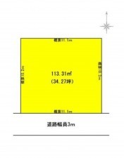 福井市志比口、土地の間取り画像です