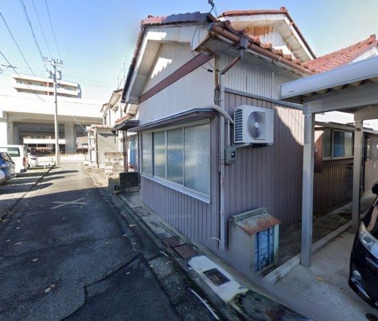 福井市志比口、土地の前面道路を含む現地写真画像です
