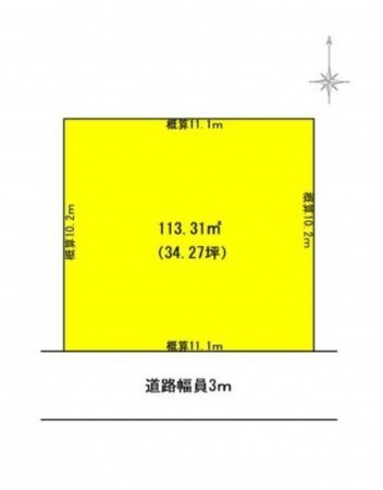 福井市志比口、土地の間取り画像です