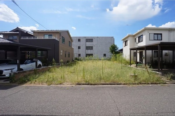 福井市大宮、土地の前面道路を含む現地写真画像です