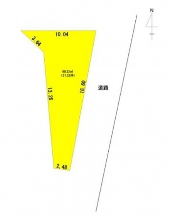 福井市下森田本町、土地の間取り画像です