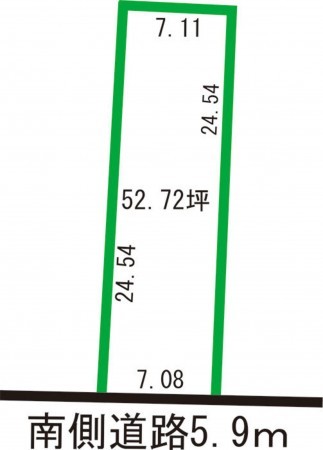 福井市文京、土地の間取り画像です