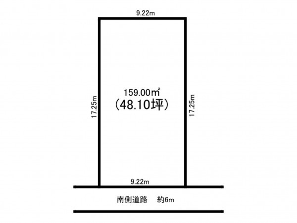 福井市高木町、土地の間取り画像です