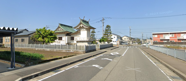 福井市高柳、土地の前面道路を含む現地写真画像です