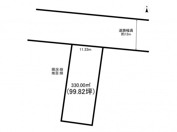 福井市高柳、土地の間取り画像です
