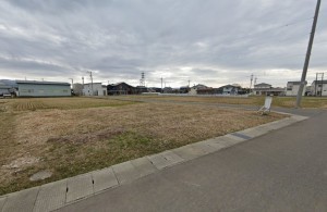 福井市定正、土地の前面道路を含む現地写真画像です